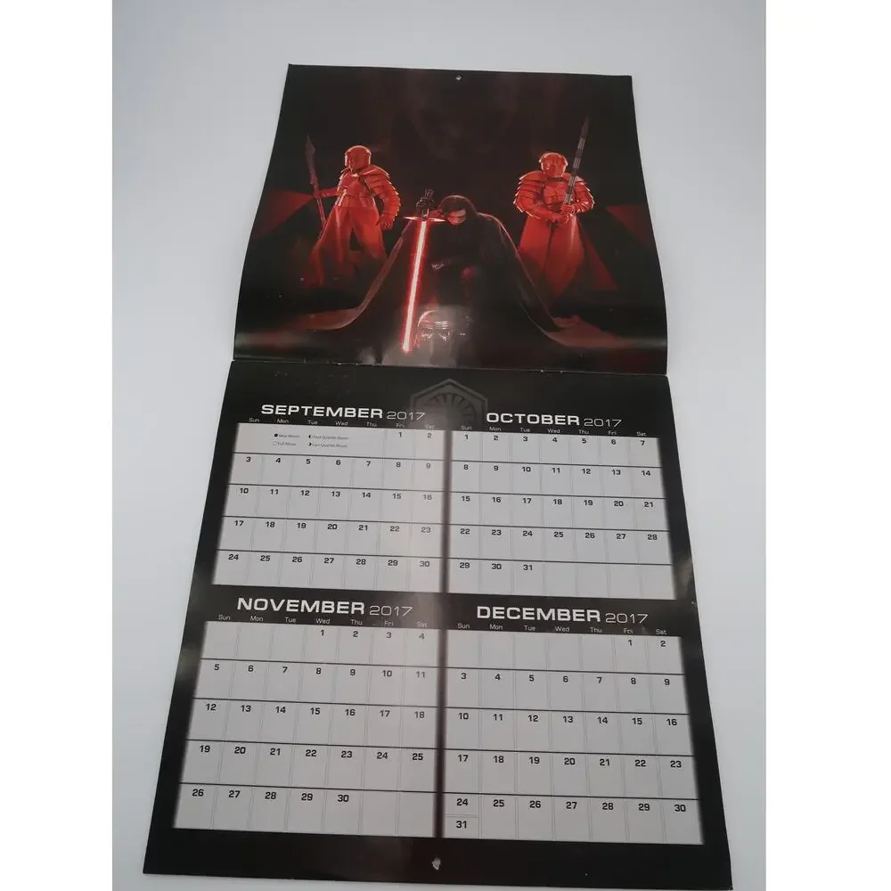 2018 Star Wars Episode VIII The Last Jedi Wall Calendar - Disney